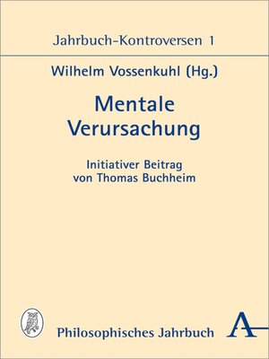 cover image of Mentale Verursachung